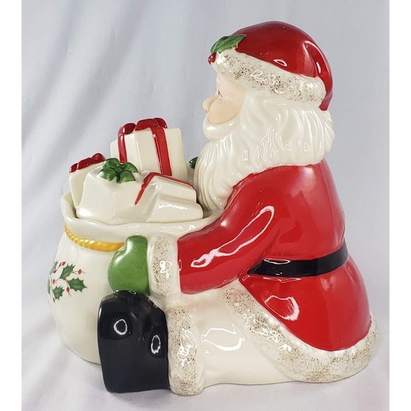 Lenox Holiday Santa Covered Candy Dish NIB - Picture 5 of 7